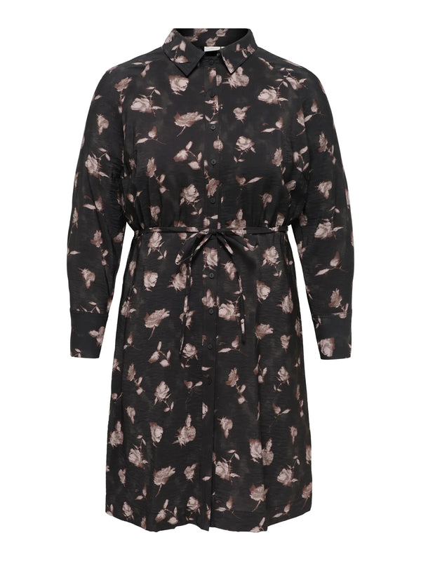 CARCARRIE SHIRT MIDI DRESS - Black