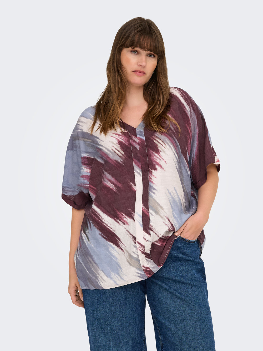 CARTEMPI V-NECK BLOUSE