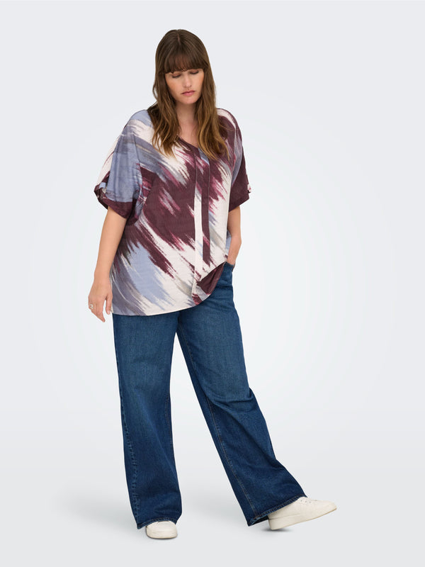 CARTEMPI V-NECK BLOUSE