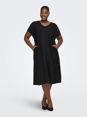 CARJOANNA V-NECK DRESS