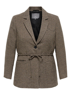 CARNELLA BELT CHECK BLAZER