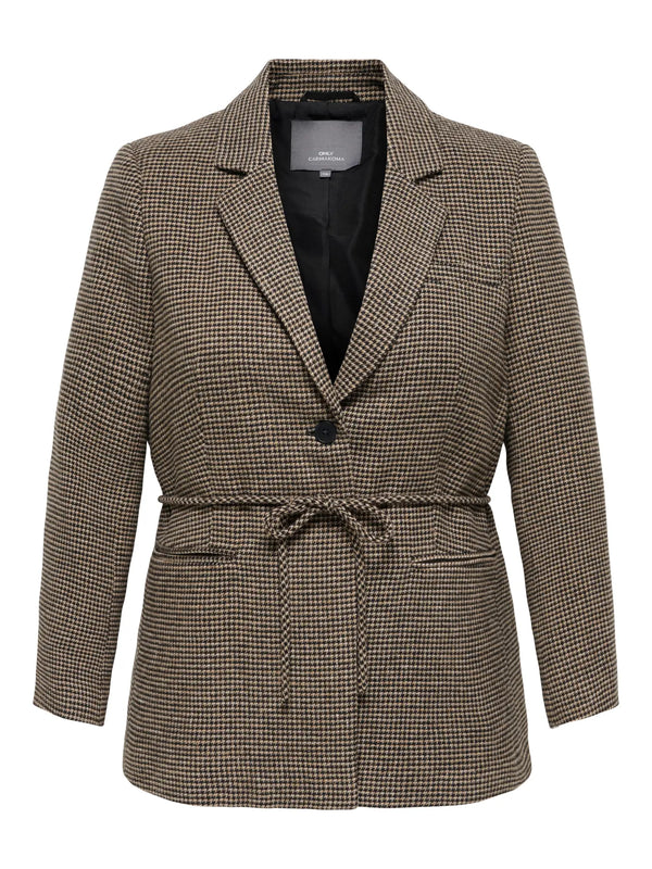 CARNELLA BELT CHECK BLAZER
