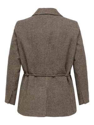 CARNELLA BELT CHECK BLAZER