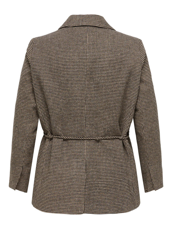 CARNELLA BELT CHECK BLAZER