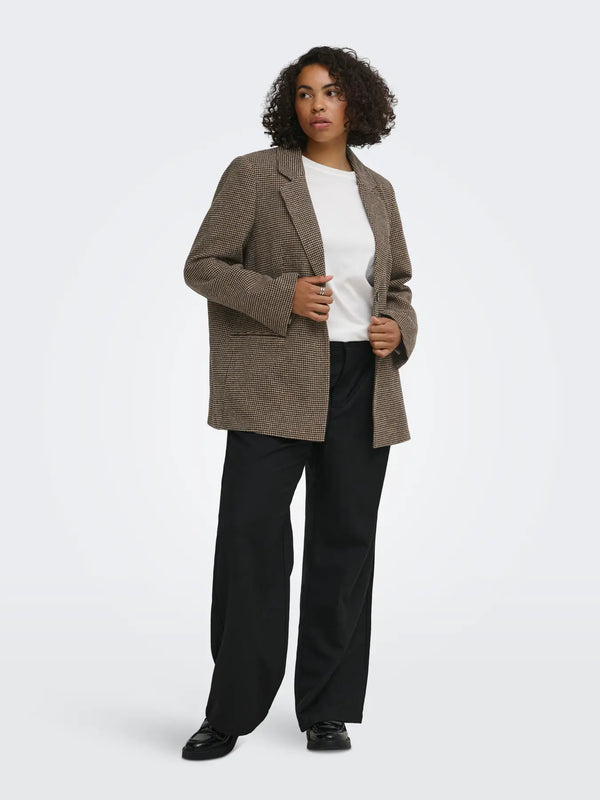CARNELLA BELT CHECK BLAZER