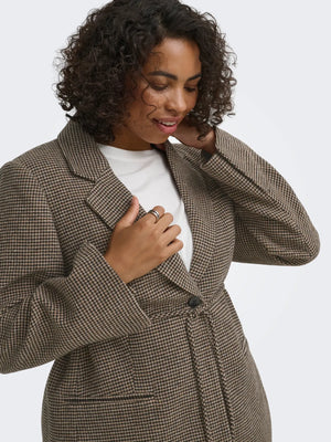 CARNELLA BELT CHECK BLAZER