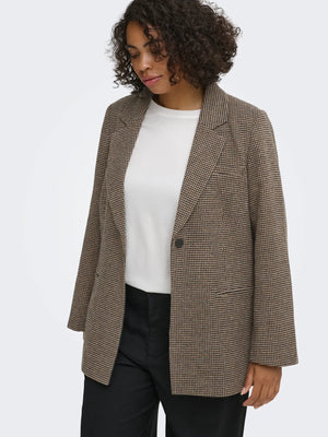 CARNELLA BELT CHECK BLAZER