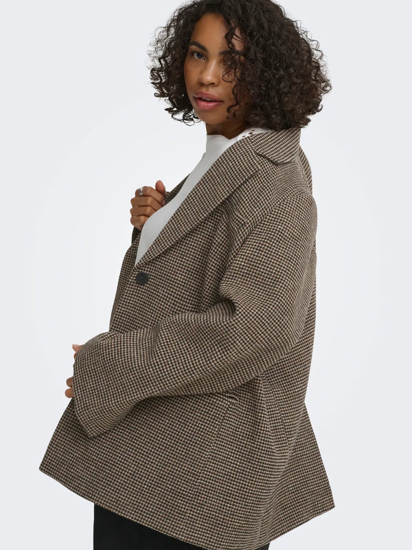 CARNELLA BELT CHECK BLAZER