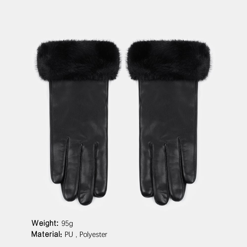FAUX LEATHER GLOVES