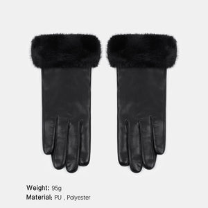 FAUX LEATHER GLOVES