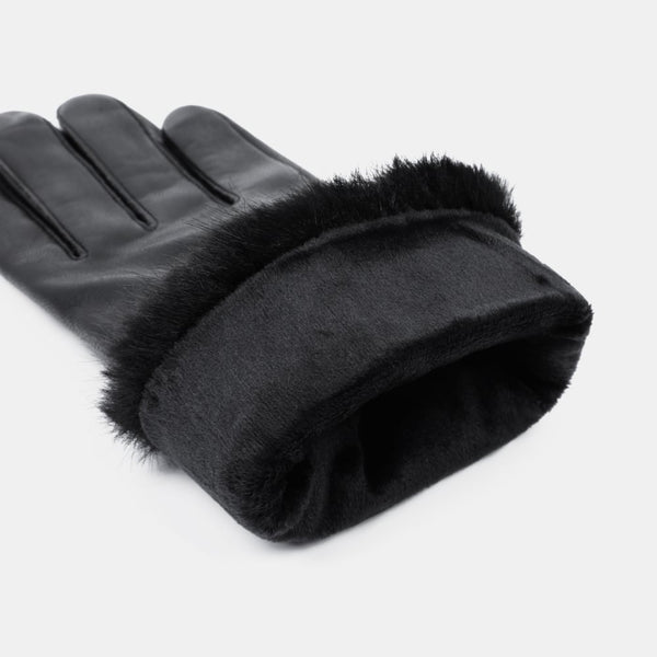 FAUX LEATHER GLOVES