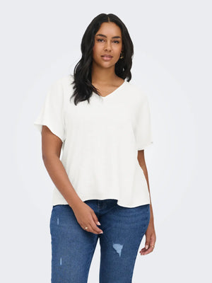 CARMETTA V-NECK TOP NOOS