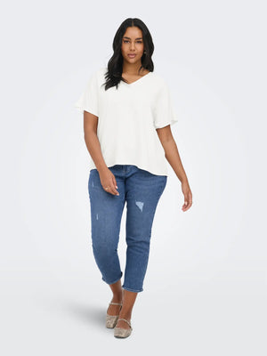CARMETTA V-NECK TOP NOOS