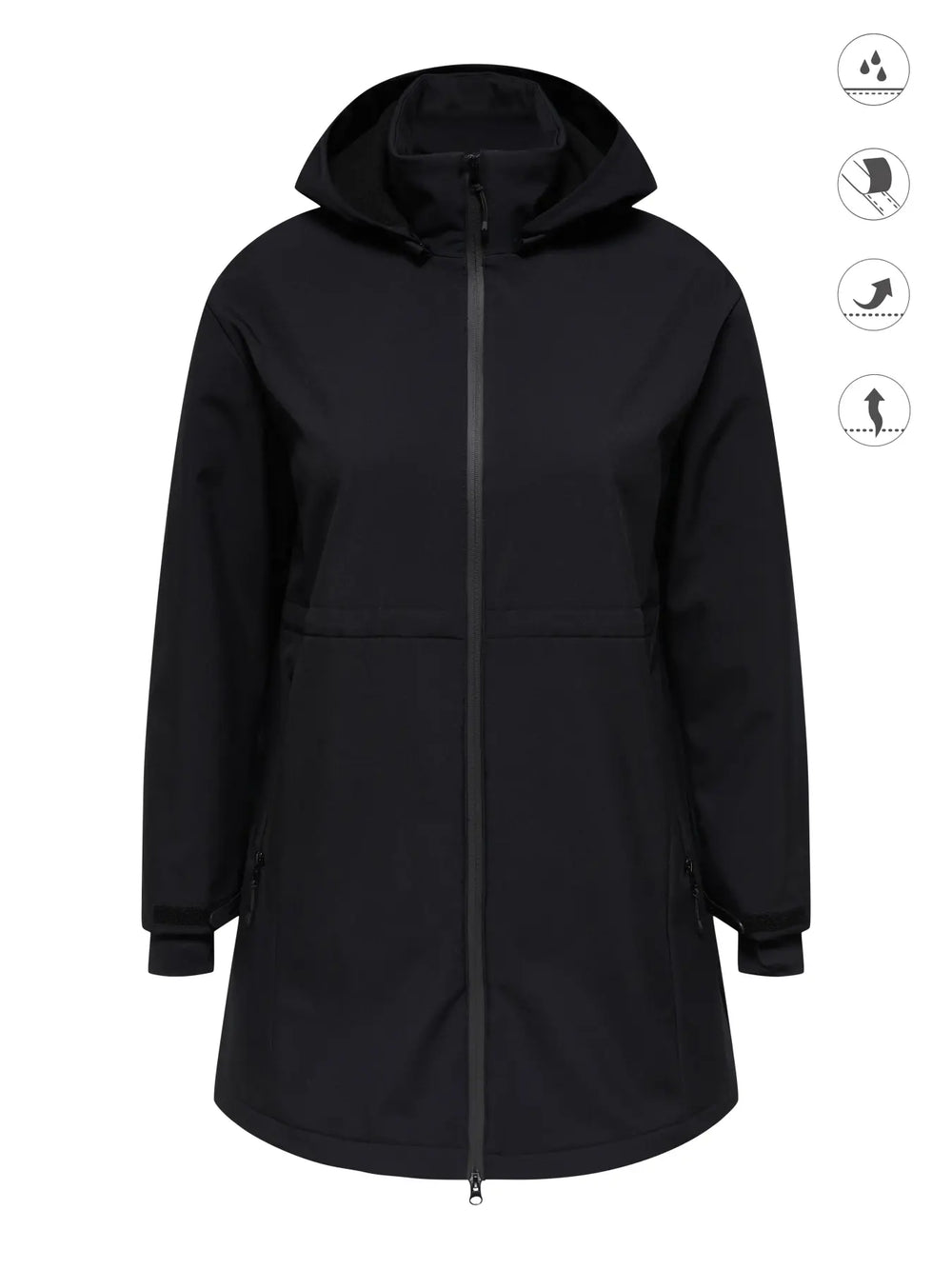 CARFRANCESCA SOFTSHELL COAT - Black