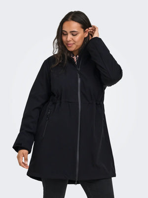 CARFRANCESCA SOFTSHELL COAT - Black
