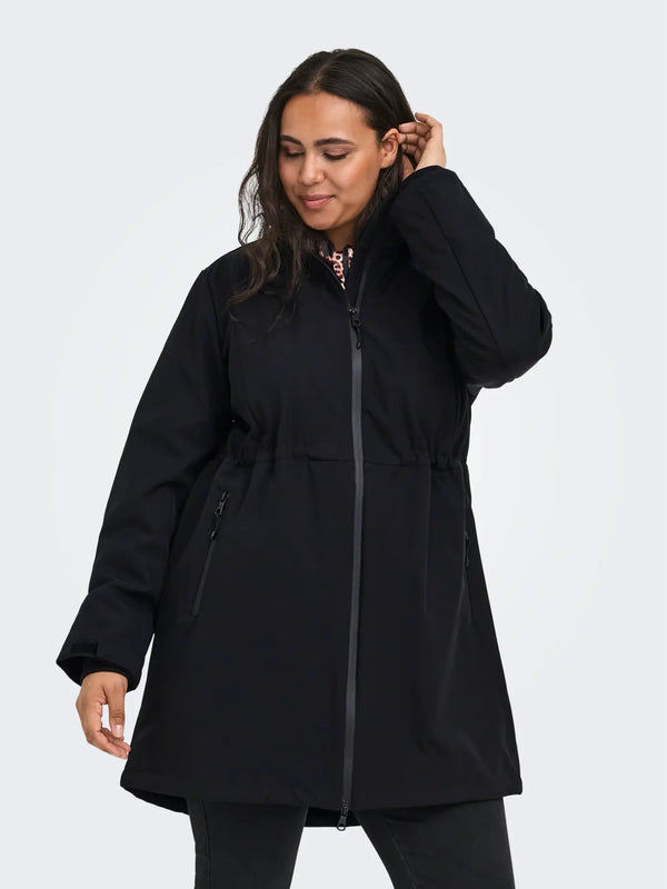 CARFRANCESCA SOFTSHELL COAT - Black