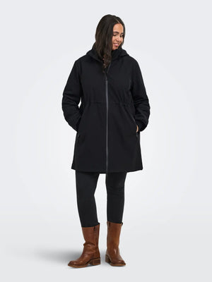 CARFRANCESCA SOFTSHELL COAT - Black