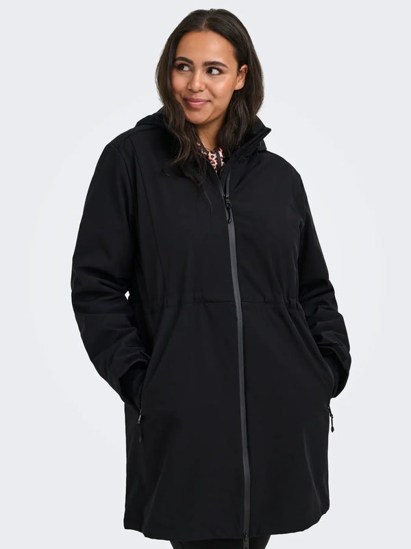 CARFRANCESCA SOFTSHELL COAT - Black
