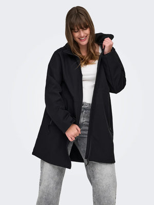 CARFRANCESCA SOFTSHELL COAT - Black