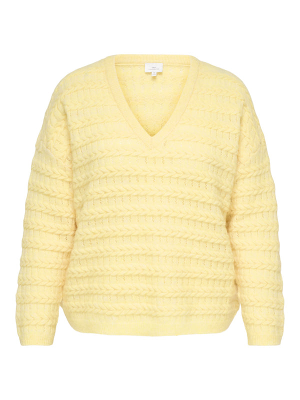 CARCABALA OVERSIZED V-NECK PULLOVER