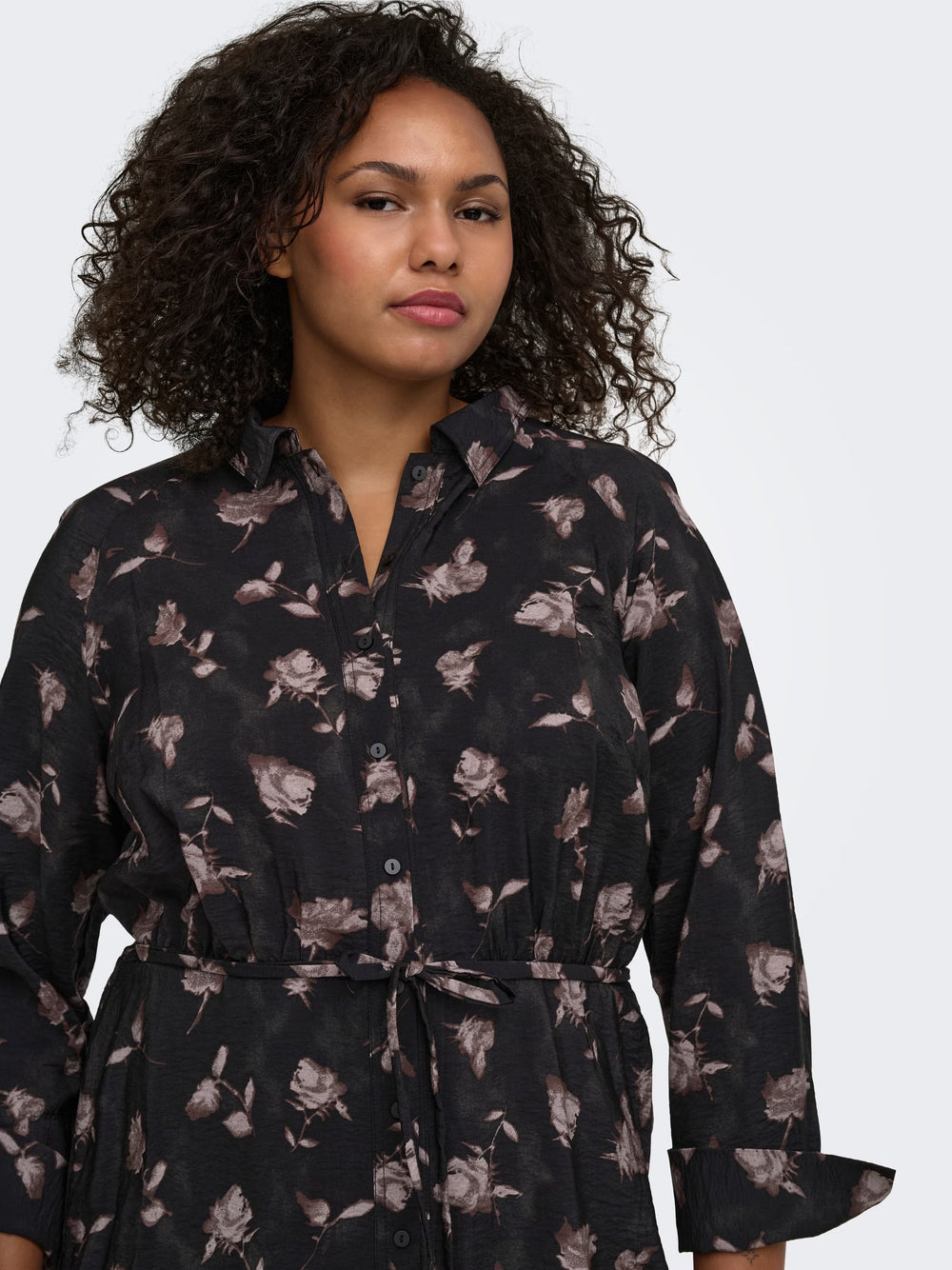 CARCARRIE SHIRT MIDI DRESS - Black