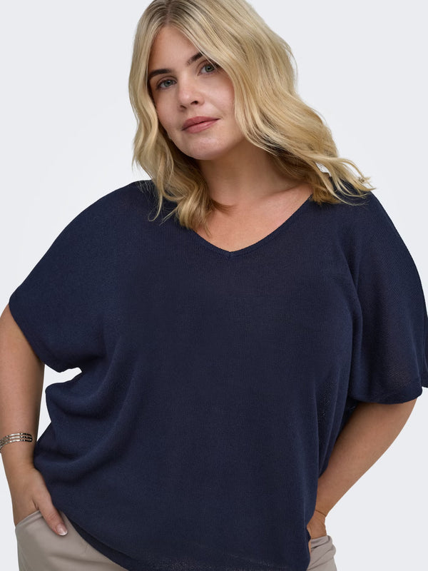 CARTAMMI V-NECK BLOUSE