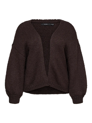 VMCMAYBE OPEN CARDIGAN - Dark Brown